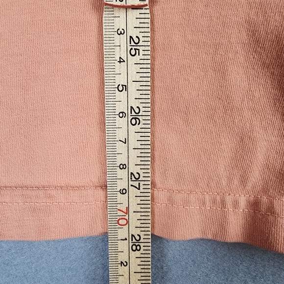 Scrub Life Peach T-Shirt By Comfort Wash Womens Size Medium Pink Graphics - Picture 7 of 8